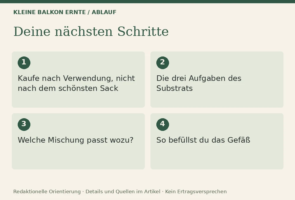 Welche Erde für Balkongemüse?: Ablauf