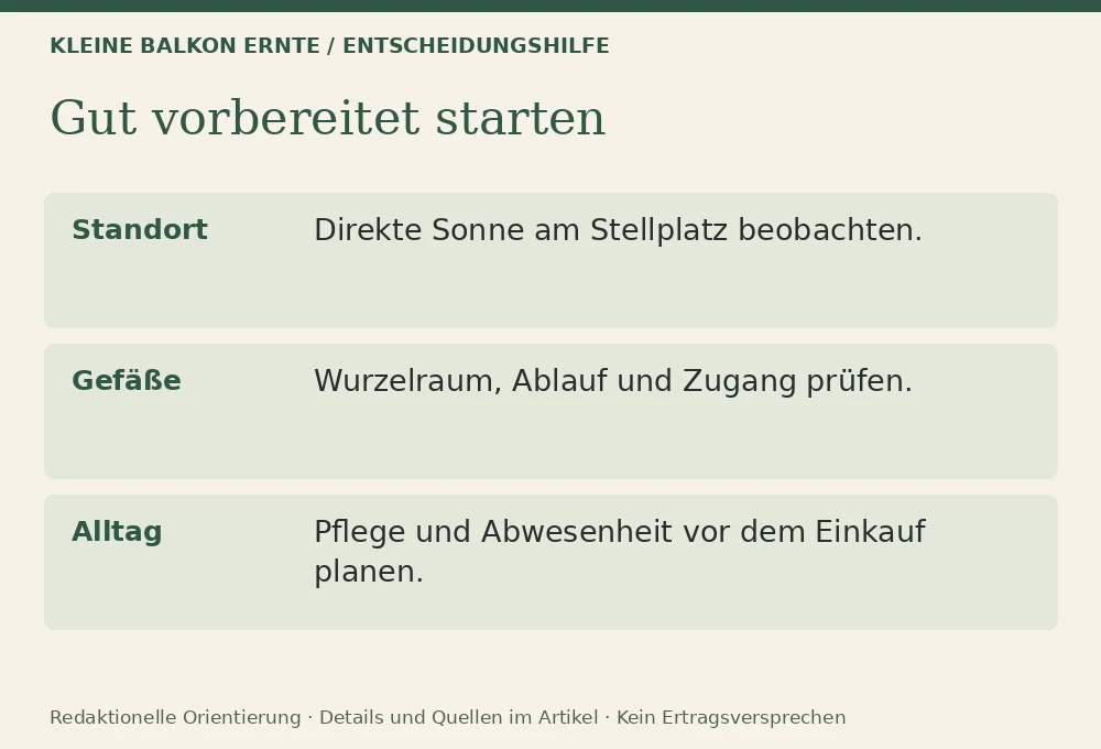 Mischkultur auf dem Balkon: Was sinnvoll ist: Entscheidungshilfe